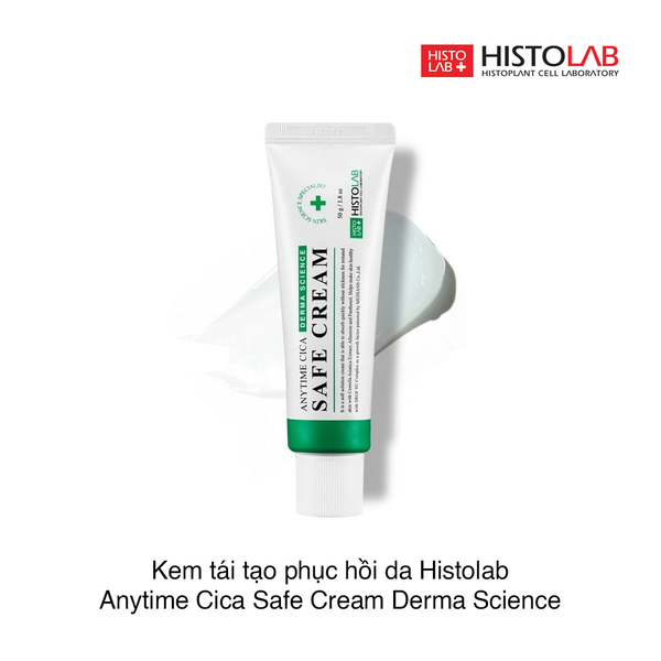 Kem tái tạo phục hồi da Histolab Anytime Cica Safe Cream Derma Science 50g (Hộp)