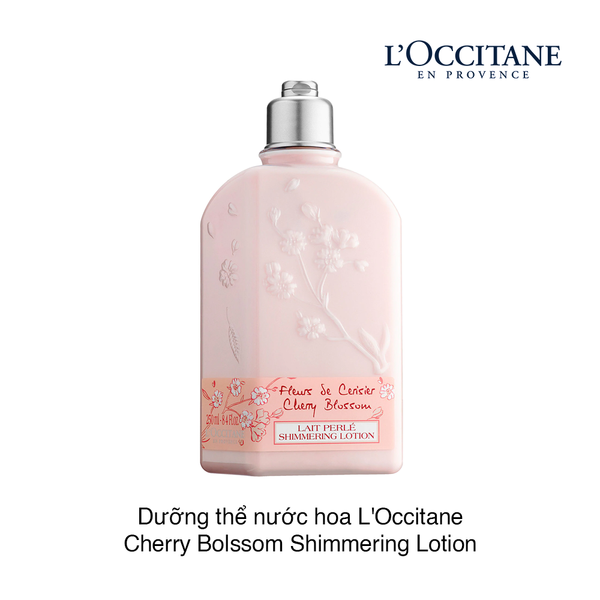 Dưỡng thể nước hoa L'Occitane Cherry Bolssom Shimmering Lotion