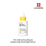 Tinh chất dưỡng trắng da Leaders High Zyme Night Serum