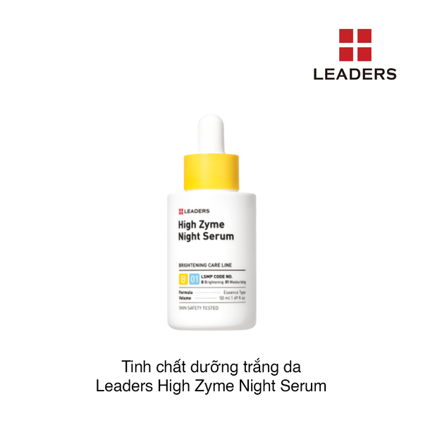 Tinh chất dưỡng trắng da Leaders High Zyme Night Serum