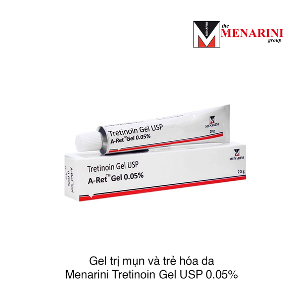 Gel tái tạo trẻ hóa, hỗ trợ điều trị các vấn đề da Menarini Tretinoin Gel USP 0.05% w/w
