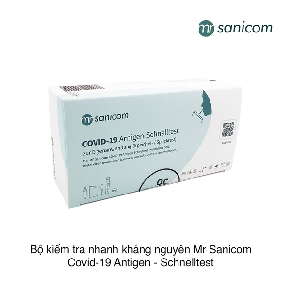 Bộ kiểm tra nhanh kháng nguyên Mr Sanicom Covid-19 Antigen - Schnelltest (Set 5 test)