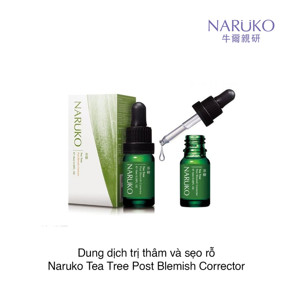 Dung dịch trị thâm và sẹo rỗ Naruko Tea Tree Post Blemish Corrector
