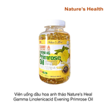 Viên uống dầu hoa anh thảo Nature's Heal Gamma Linolenicacid Evening Primrose Oil (300 viên)