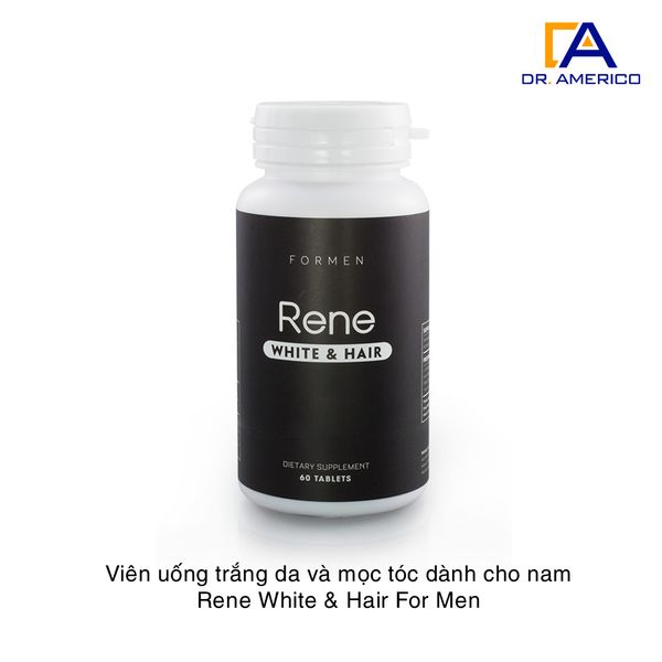 Viên uống trắng da và mọc tóc dành cho nam Rene White & Hair For Men