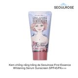 Kem chống nắng dưỡng trắng da Seoulrose First Essence Whitening Serum Sunscreen SPF45