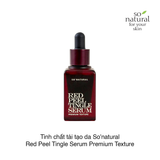 Tinh chất So'Natural Red Peel Tingle Serum Premium Texture 20ml (Hộp)