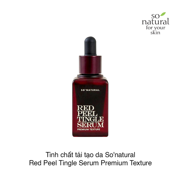 Tinh chất So'Natural Red Peel Tingle Serum Premium Texture 20ml (Hộp)