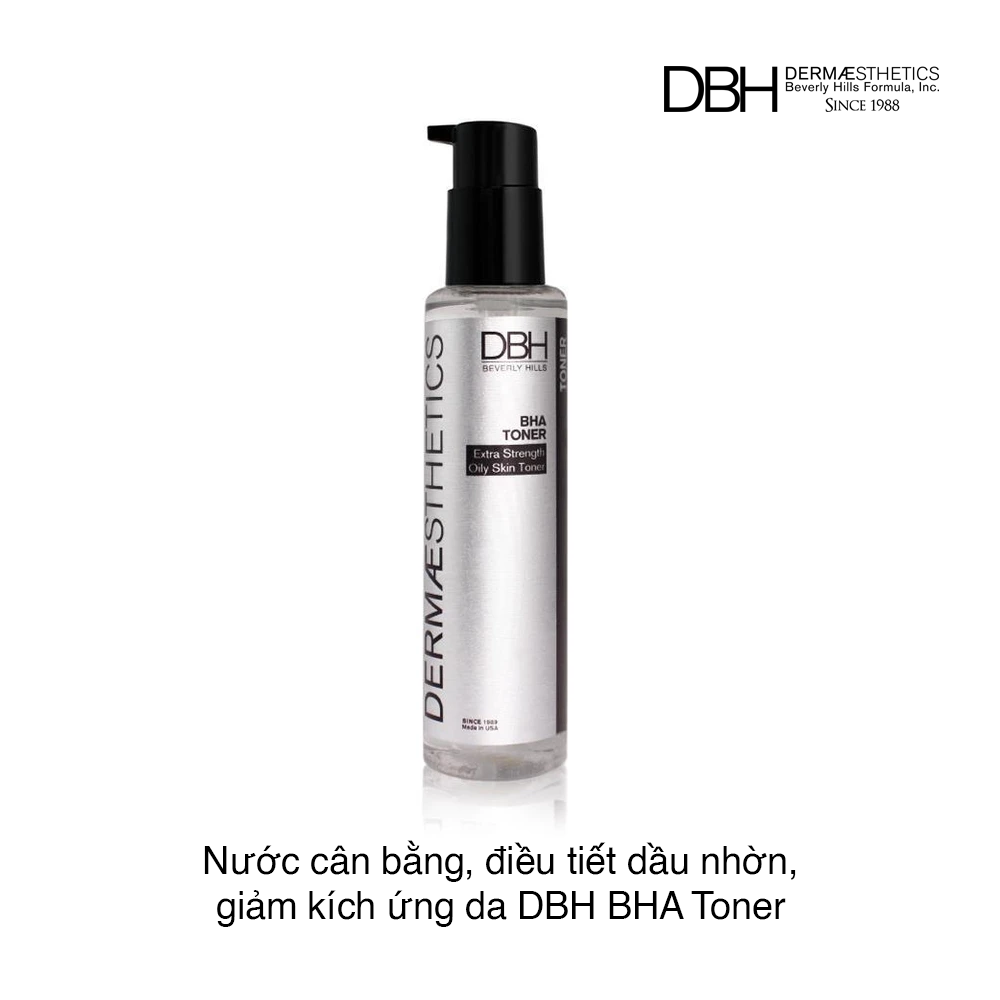 Nước hoa hồng DBH DermaEsthetics BHA Toner 177,42ml (Chai)