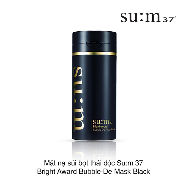 MẶT NẠ SỦI BỌT THẢI ĐỘC SUM37 BRIGHT AWARD BUBBLE-DE MASK BLACK