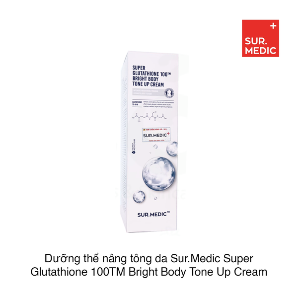 Dưỡng thể nâng tông da Sur.Medic Super Glutathione 100TM Bright Body Tone Up Cream