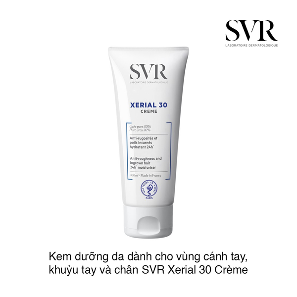 Kem dưỡng da dành cho vùng cánh tay, khuỷu tay và chân SVR Xerial 30 Crème 100ml