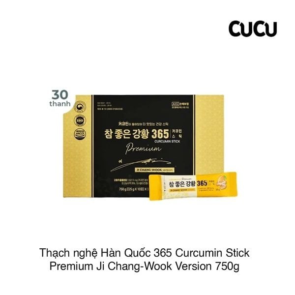 Thạch Nghệ Hàn Quốc 365 Curcumin Stick Premium Ji Chang-Wook Version 750 gram (25g x 30 gói)