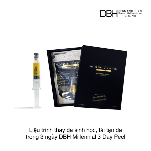 Liệu trình thay da sinh học, tái tạo da trong 3 ngày DBH Millennial 3 Day Peel