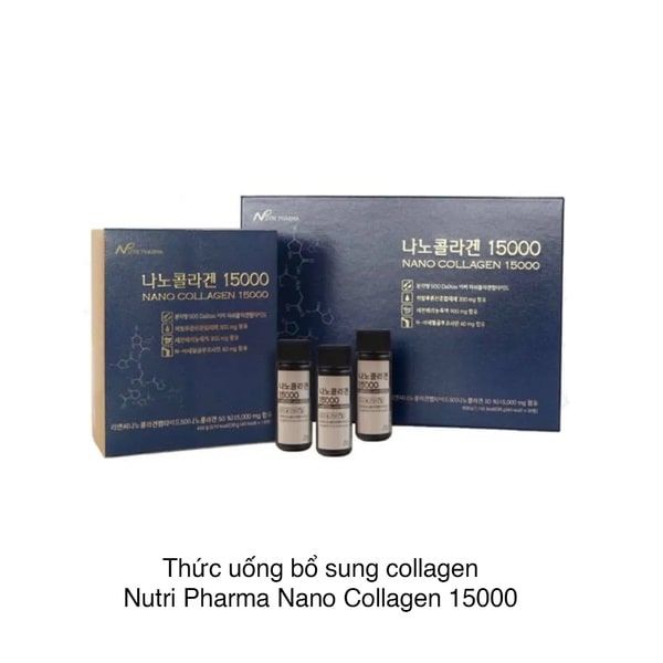 Thức uống bổ sung collagen Nutri Pharma Nano Collagen 15000