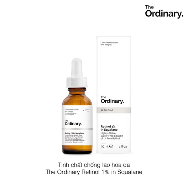 Tinh chất chống lão hóa da The Ordinary Retinol 1% in Squalane