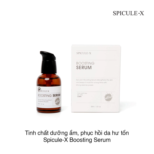 Tinh chất dưỡng ẩm và phục hồi da Spicule-X Boosting Serum 30ml (Hộp)