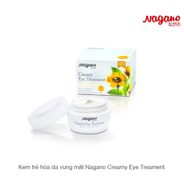 Kem trẻ hóa da vùng mắt Nagano Creamy Eye Treatment 100% Natural