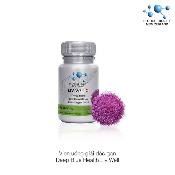 Viên uống giải độc gan Deep Blue Health Liv Well 660mg