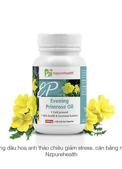 Viên Uống Tinh Dầu Hoa Thảo Nzpurehealth Evening Primrose Oil 1000mg