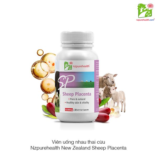 Viên uống nhau thai cừu Nzpurehealth New Zealand Sheep Placenta