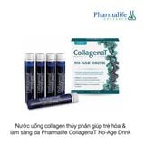 Nước uống collagen thủy phân giúp trẻ hóa & làm sáng da Pharmalife CollagenaT No-Age Drink (25ml x 10 ống)