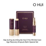 Sáp dưỡng da chống lão hóa O Hui Wrinkle Care Age Recovery Ampoule Balm Special Set (2 món)