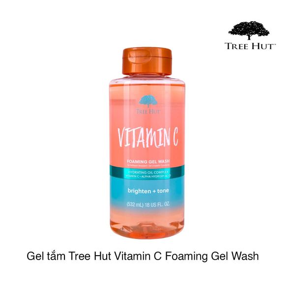 Gel tắm Tree Hut Vitamin C Foaming Gel Wash 532ml