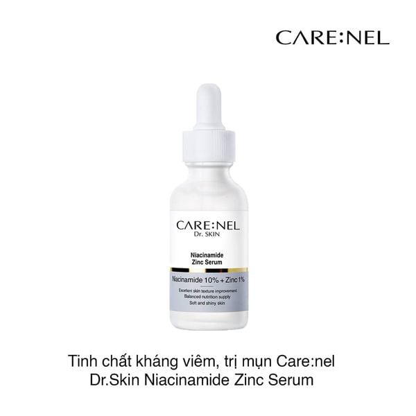 Tinh chất kháng viêm, trị mụn Care:nel Dr.Skin Niacinamide Zinc Serum 30ml