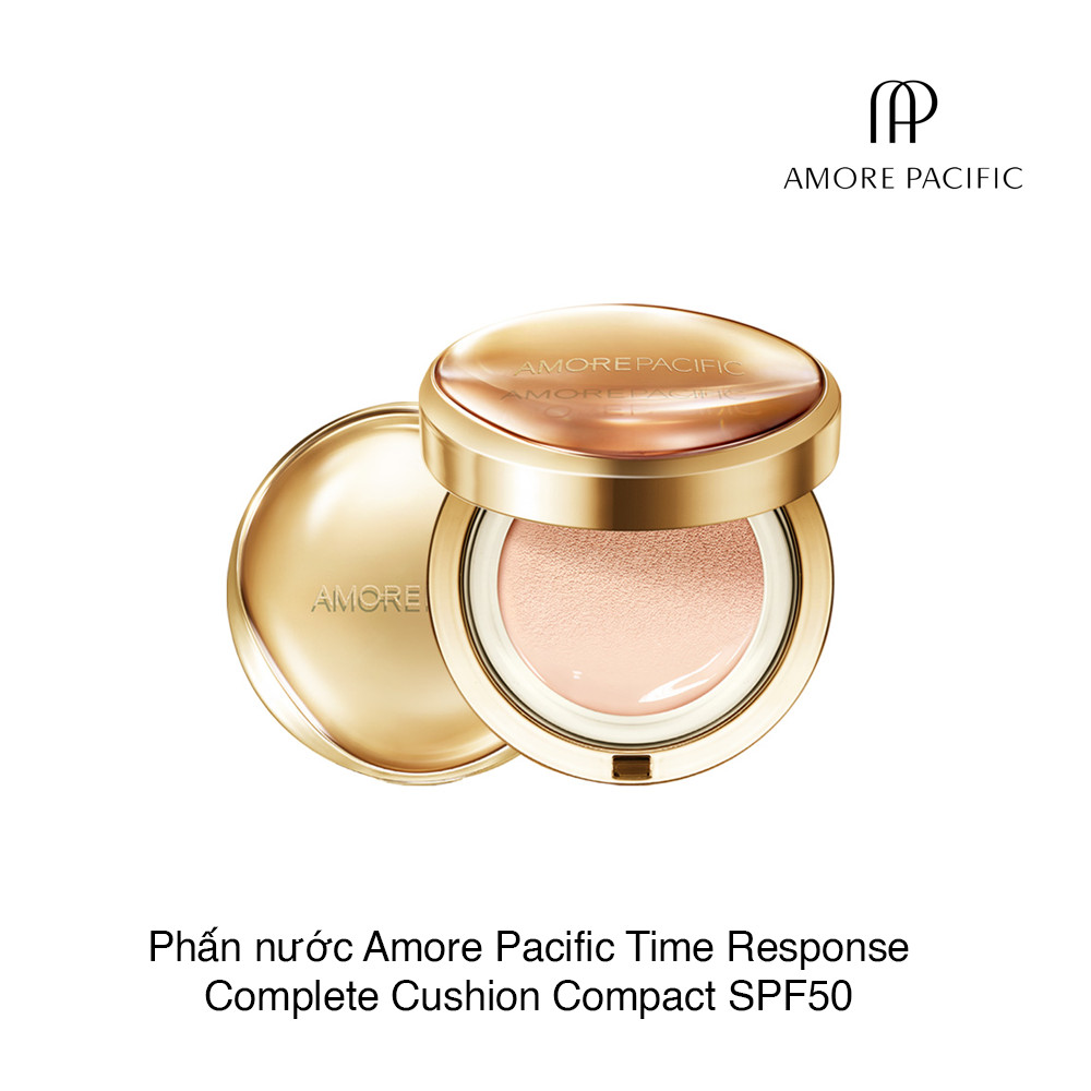 Phấn nước Amore Pacific Time Response Complete Cushion Compact SPF50 21C1 Rose Pink 30g (15g x 2)