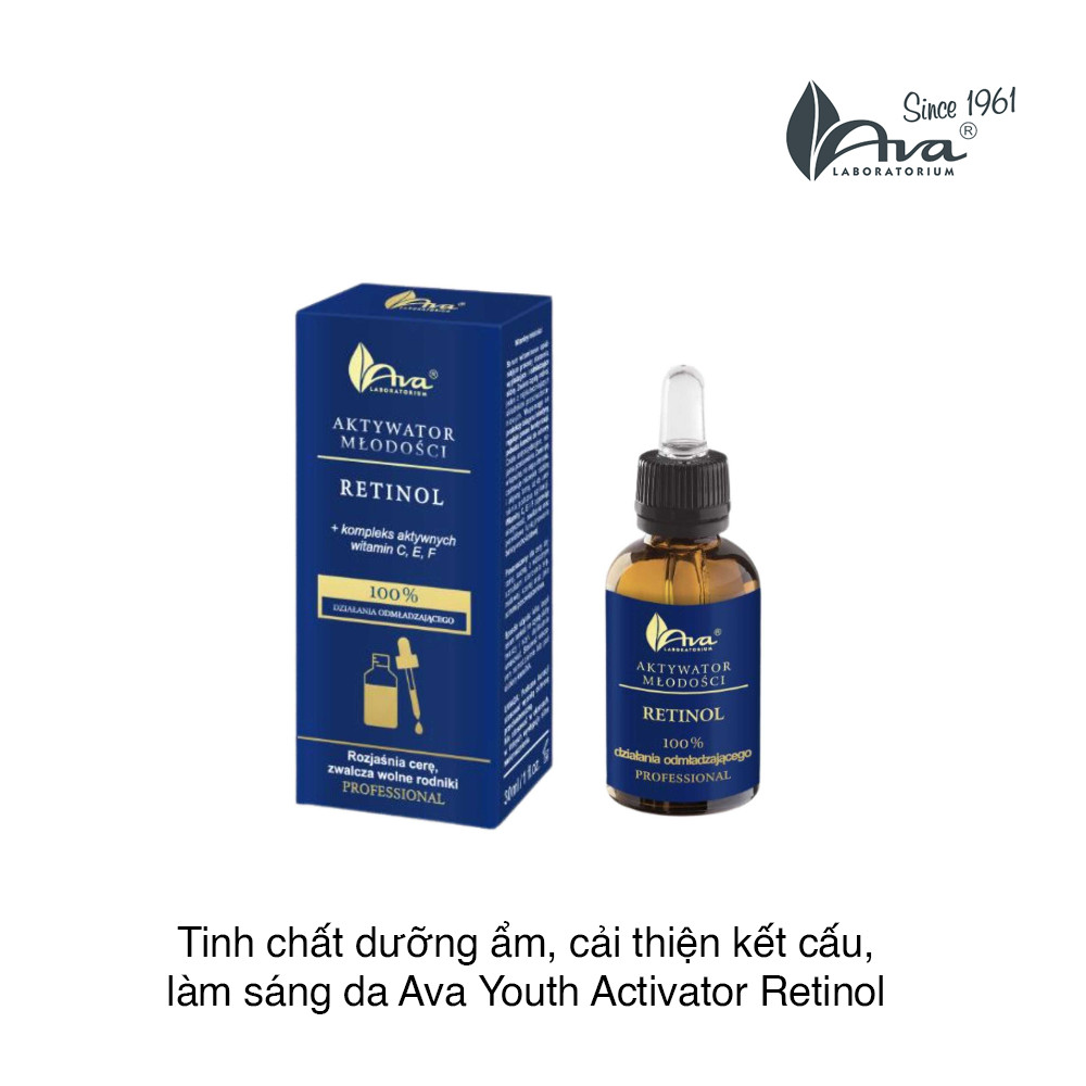 Tinh chất dưỡng ẩm, cải thiện kết cấu, làm sáng da Ava Youth Activator Retinol 30ml