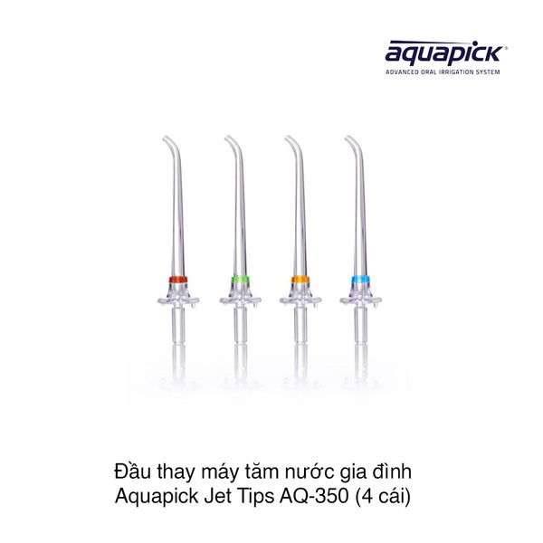 Đầu thay máy tăm nước gia đình Aquapick Jet Tips AQ-350 (4 cái)