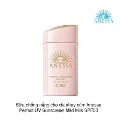 Sữa chống nắng cho da nhạy cảm Anessa Perfect UV Sunscreen Mild Milk SPF50 90ml