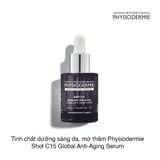 Tinh chất dưỡng sáng da, mờ thâm Physiodermie Shot C15 Global Anti-Aging Serum 27ml