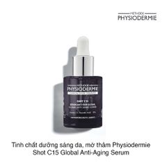 Tinh chất dưỡng sáng da, mờ thâm Physiodermie Shot C15 Global Anti-Aging Serum 27ml