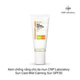 Kem chống nắng cho da mụn CNP Laboratory Sun Care Mild Calming Sun SPF50 50ml