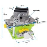 Bàn trượt hai chiều kết hợp ê tô khoan bàn xoay tròn MINIQ BG6369