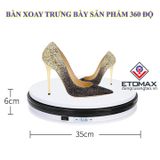 Bàn xoay trưng bày sản phẩm 360 độ đường kính 35cm