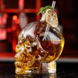 Bình thủy tinh in hình đầu lâu 3D 750ml
