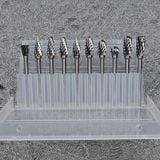 Bộ 10 mũi khắc, mài làm lũa Vonfram cao cấp