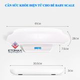 Cân điện tử cho bé sơ sinh kết hợp đo chiều cao BABY SCALE V2