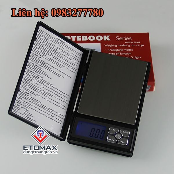 Cân tiểu ly điện tử NOTEBOOK 500g x 0,01g