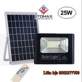 Đèn led năng lượng mặt trời 25w kèm điều khiển từ xa