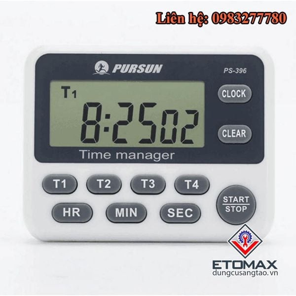 Đồng hồ bấm giờ đếm ngược điện tử 4 kênh PS-396