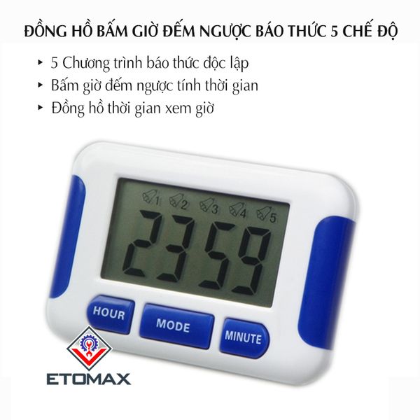 Đồng hồ báo thức điện tử 5 chế độ PS305