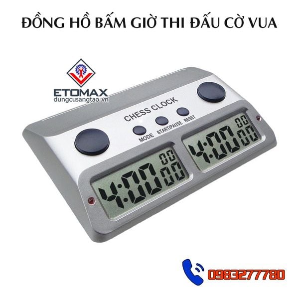 Đồng hồ bấm giờ tính thời gian thi đấu cờ vua, cờ tướng PS383