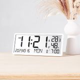 Đồng hồ điện tử treo tường LCD 8303 màn hình lớn có đo độ ẩm và nhiệt độ