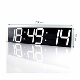 Đồng hồ điện tử treo tường LED 3D điều khiển từ xa cao cấp V2