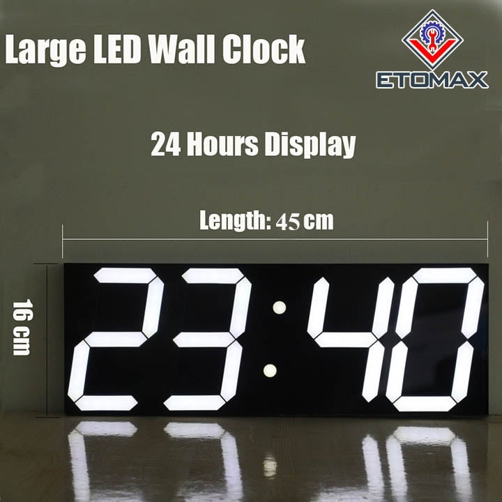 Đồng hồ điện tử treo tường LED 3D điều khiển từ xa cao cấp – Dụng ...