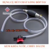 Dụng cụ hút chất lỏng bóp tay V3, kèm khóa điều chỉnh lượng nước
